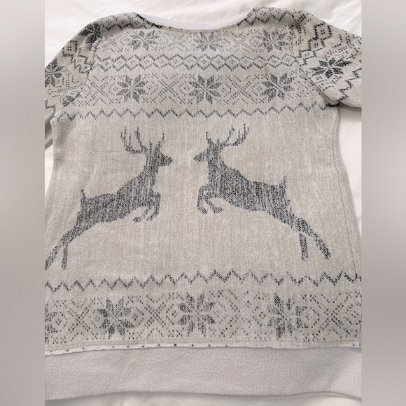 Chaser brand holiday reindeer long sleeve - Picture 2 of 6